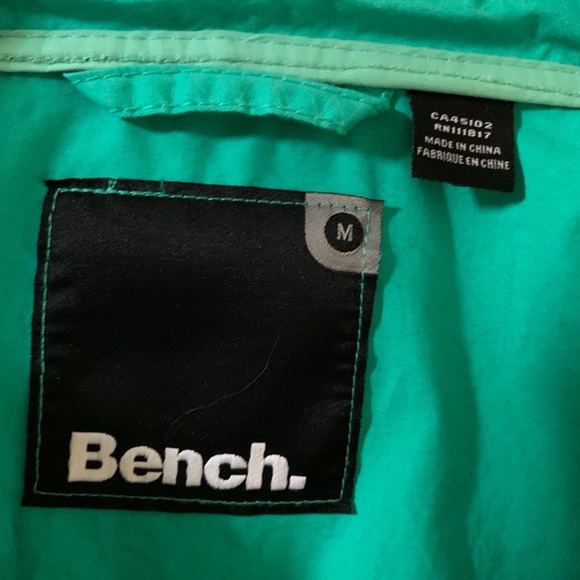 NEW *NWOT* ‘BENCH’ Windbreaker Jacket - Turqoise - Picture 8 of 8